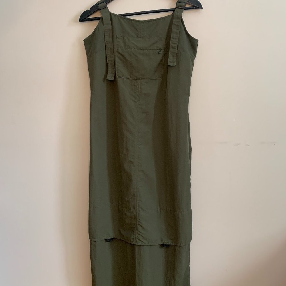 Sporty Army Green Dress